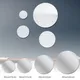 10-15CM Round Mirror Sticker Self-adhesive Bathroom Decorative 3D Acrylic Mirror Mural Decals