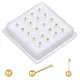 20Pcs Nose Studs Bone for Women Men Round Tiny Ball Beads Nose Ring Body Piercing Jewelry Silver