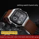 For Casio leather watch strap AE-1200/1100/SGW-300/W218H series modified retro leather watch strap