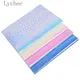 Lychee 29x21cm A4 Iridescent Crocodile Grain PU Fabric High Quality Sewing Synthetic Leather DIY