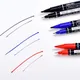 9Pcs Permanent Marker Black Blue Red Double Headed Marker Pen For Paper Steel CD Glass Fabric Paint
