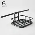 PIZZ Aluminum Bicycle Basket Handlebar Fixie Bike Bicycle Cycling Carrying Holder Commuter Rack