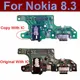 USB Charging Dock Port Board For Nokia 8.3 5G USB Charger Port Board &Microphone Mic Flex Cable