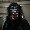 Gorilla Mask Full Overhead Latex Fur Monkey Fancy Dress Unisex Gorilla Mask Adult Goin' Ape