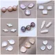 3Pcs Natural Freshwater Pearl Bead Water Drop Bead Round Cute Heart Shape Baroque Beads for DIY