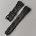 PU Rubber Strap for Casio G-Shock W-720 W-722 W-741 WL-100 CA-53 CA-61 Black Sport Silicone Watch