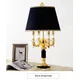 High Quality Luxury Fashion Black Crystal Table Lamp Bedroom Bedside Lamps Brief Modern Decoration