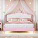 House of Hampton® PU Princess Bed | Full | Wayfair D5876F640C1A4A64A7223E1DD2AC5C23