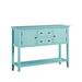 Winston Porter Kitchen Sideboard Buffet, Console Table in Blue | Wayfair AC206DDBDCD844DCB7392FE2A44DE89B