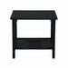 Ebern Designs Nyleigh End Table, Stainless Steel in Black | 18.11 H x 15.75 W x 19.69 D in | Wayfair 596D851728AB452EBBC5777F209B31FB