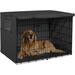 Tucker Murphy Pet™ Emmerly Polyester Pet Crate Cover in Gray/Black/Brown | 45 H x 37 W x 54 D in | Wayfair 50275B290B2D4D98B63527F980C20D27