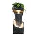 Millwood Pines 33.4-inch High Modern Outdoor Fountains & Waterfalls w/ LED Lights | Wayfair F6B1B146B16F469788A272F61FE66312