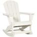 Highland Dunes Zebrowski Rocking Chair in White | 36 H x 29 W x 36.5 D in | Wayfair 36C466F97BEC420B9EA73F22E22A325F