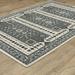Blue/Gray 129.92 x 94.49 x 0.39 in Area Rug - Bungalow Rose Eola Area Rug Polyester | 129.92 H x 94.49 W x 0.39 D in | Wayfair
