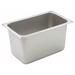 Winco Rectangle Stainless Steel Food Storage Container Stainless Steel in Gray | 6.38 W in | Wayfair SPQ6