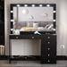 Latitude Run® Vanity Wood in Black | 58.2 H x 47.3 W x 16.9 D in | Wayfair 8C4C286B2E8040F188714C08CCBD6A83