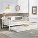 Twin size Daybed With Twin Size Trundle And Wood Slat Support