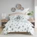 100% Cotton Duvet Cover, Seashells Duvet Cover Set - Bed Comforter Covers, Beach House Blue Ivory Full/Queen (90"x90") 3 Piece