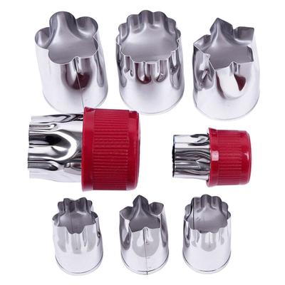 8pcs Stainless Steel Flower Cutter Set