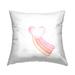 Stupell Pastel Rainbow Heart Wings Printed Outdoor Throw Pillow Design by Lil' Rue