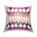 Stupell Pink Boho Ikat Pattern Printed Outdoor Throw Pillow Design by Ramona Murdock