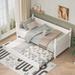 White Twin Size Solid Wood Daybed with 2 Drawers for Limited Space
