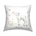 Stupell Baby Lamb Pink Fluttering Butterflies Meadow Printed Outdoor Throw Pillow Design by Katrina Pete