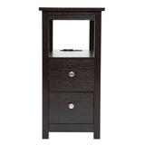 Nightstand with USB Charging Station, Wooden End Table Bedside Table, 2-Drawer Home&Kitchen Storage Cabinet - Espresso