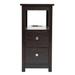 Nightstand with USB Charging Station, Wooden End Table Bedside Table, 2-Drawer Home&Kitchen Storage Cabinet - Espresso