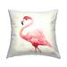 Stupell Pink Chic Flamingo Animal Printed Outdoor Throw Pillow Design by Stephanie Workman Marrott