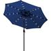 9 ft Outdoor Patio Umbrella, 32 Solar LED Lighted Umbrella, Table Market Umbrella for Garden, Deck, Backyard, Pool and Beach