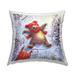 Stupell Snow Angel Bear Smiling Winter Printed Outdoor Throw Pillow Design by Pip Wilson