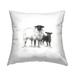 Stupell Sheep & Lamb on White Printed Outdoor Throw Pillow Design by Ethan Harper