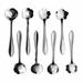 8-Pack Floral Stainless Steel Coffee Spoon Set