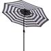 9 ft Outdoor Patio Umbrella, 32 Solar LED Lighted Umbrella, Table Market Umbrella for Garden, Deck, Backyard, Pool and Beach