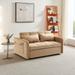 3 in 1 Sleeper Sofa Couch Bed, Pull Out Loveseat with StorageTwins Velvet Convertible Sofa Couch with 2 Pockets & USB Ports