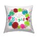 Stupell Merry And Bright Fun Holiday Printed Outdoor Throw Pillow Design by Ziwei Li