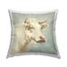 Stupell Watercolor Style Cattle Printed Outdoor Throw Pillow Design by Emma Caroline