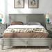 Contemporary White Pine Wood Full Platform Bed - Sturdy, Elegant, Easy Assembly