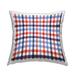 Stupell Red Blue Tartan Plaid Pattern Printed Outdoor Throw Pillow Design by House of Rose