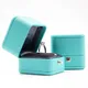 Neue Romantische Blau Leder Schmuck-Display Ring Box Anhänger Halter Geschenk Verpackung Lagerung