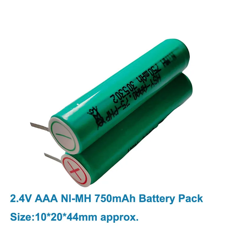2,4 v nimh aaa rasierer reparatur batterie für hx6210 rasierer philips norelco bg2040/34, tt2040/32 WP-900 zahnbürste Image