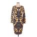 Lularoe Casual Dress - Sheath: Brown Print Dresses - Women's Size X-Large