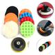 3-inch 11-piece Car Polishing Disc Set Car Paint Stainless Steel Metal Polishing Waxing Sponge Disc