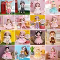 1x Mini 16cm BJd Puppe 13 Bewegliche Gelenk Mädchen Puppe 3D Großen Augen 1/12 Mode Prinzessin Puppe