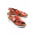 Avena Damen Sandalen Orange noch offen: Muster