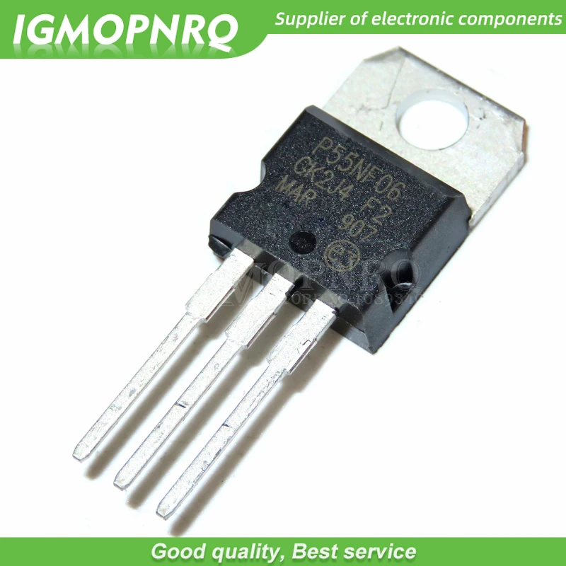 10 teile/los STP55NF06 P55NF06 MOS N TO-220 neue original
