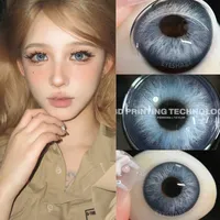Amara 1 Paar farbige Kontaktlinsen für Augen blaue Kontaktlinsen graue Augen kontakte bunte Make-up