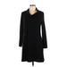 Neesha Casual Dress - Sweater Dress: Black Dresses - Women's Size Large