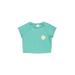Cat & Jack Rash Guard: Teal Solid Sporting & Activewear - Kids Girl's Size 8